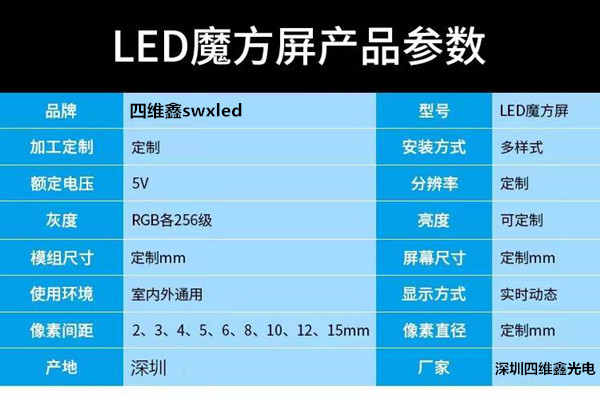 四维鑫光电LED魔方屏产品介绍6