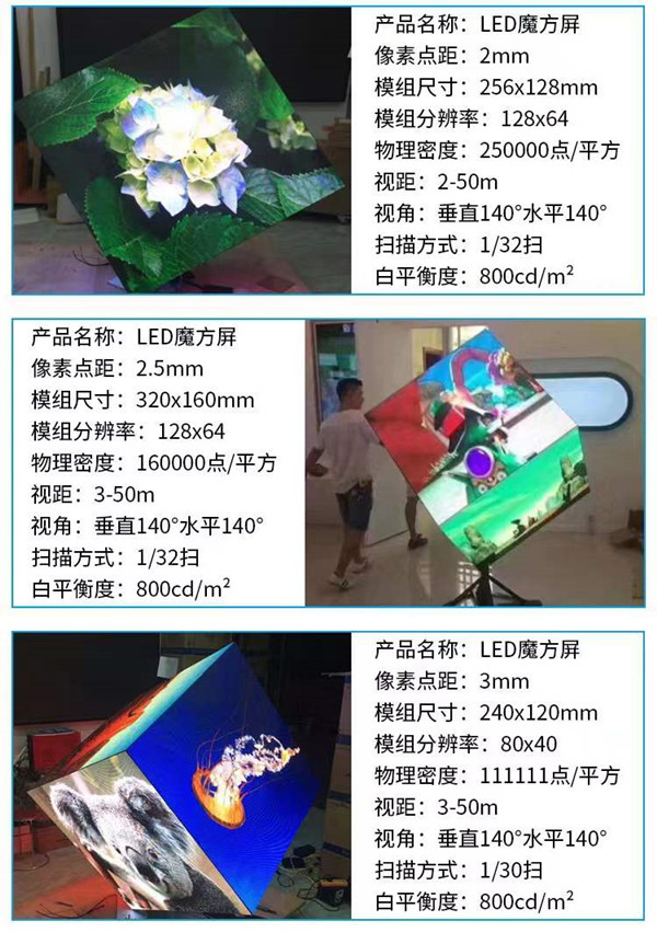 四维鑫光电LED魔方屏产品介绍7