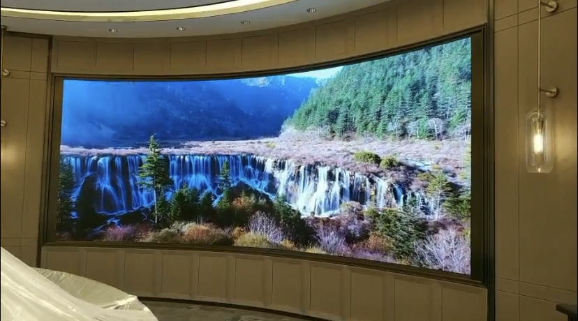 天津会议室LED弧形大屏(p2)