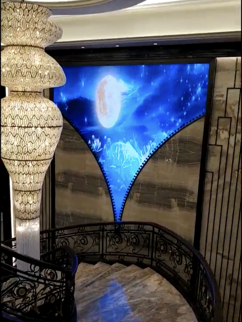 西安大型酒店拉链造型LED柔性屏